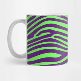 Purple and Green Zebra Print Mug